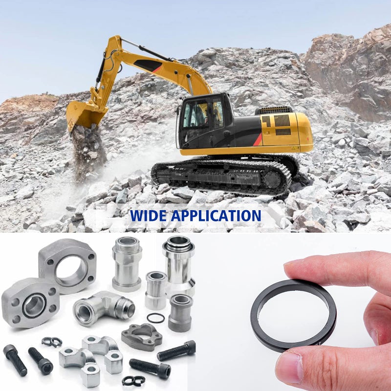 BUSY-CORNER 4C-4784 طباعة D-Ring Kit النتريل 90 خرطوم هيدروليكي تركيب Drings يناسب CAT Caterpillar Excavator 2701535 4C4784 استبدال - Image 3